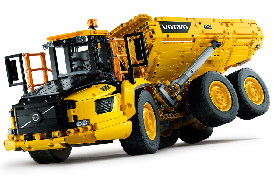 Блоковий конструктор LEGO Technic Cамосвал 6x6 Volvo (42114) на дистанційному управлінні